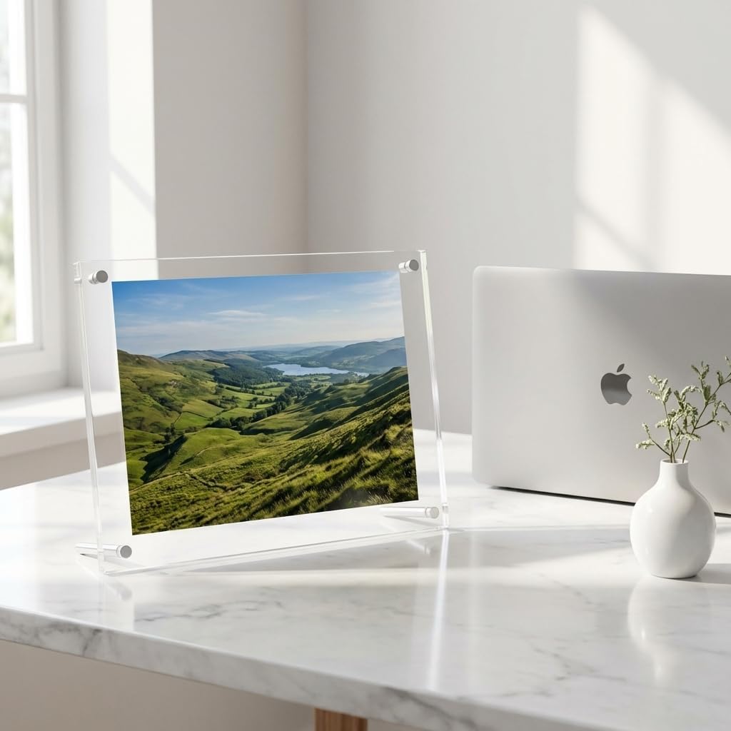 homingyo 11X14 Desktop Photo Frame, Acrylic, Free Standing Display