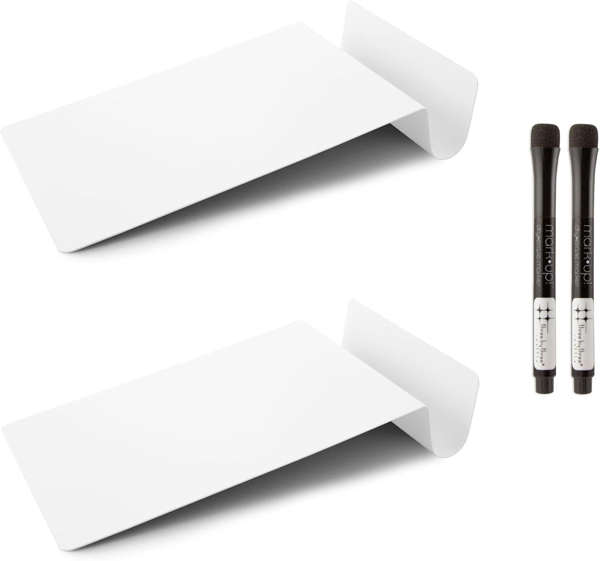 Three by Three Seattle 5.5 x 9 Inch to.do Dry Erase Board with Marker for Memos, Lists, and More in Office, Home, Classroom, and Event Spaces (Golden)