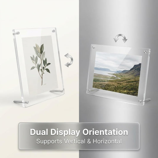 homingyo 11X14 Desktop Photo Frame, Acrylic, Free Standing Display