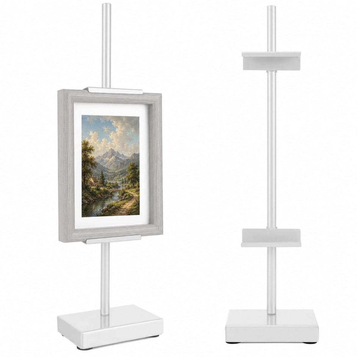 18” Black Steel Adjustable Tabletop Easel Stand,Picture Frame Holder Stand for Display,Art Easel Photo Stands for Sign,Plates,Painting,Artwork,Poster,Books