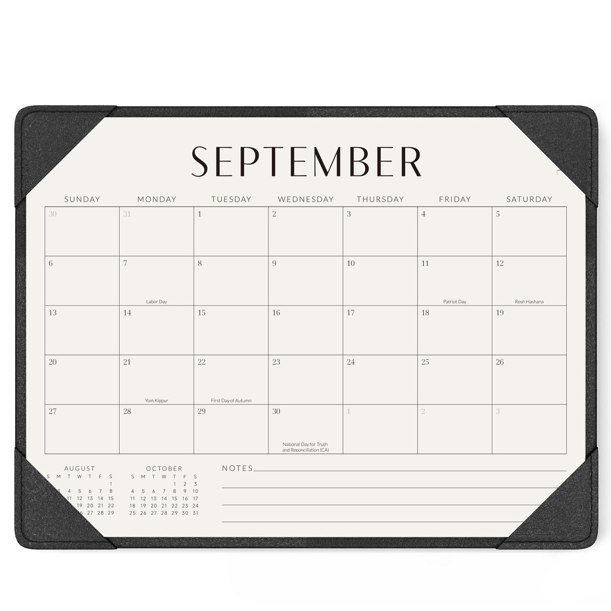 Jotsome Large Desk Calendar 2026-2027 with Protective Mat 22"x17"