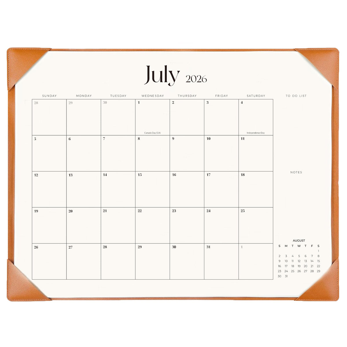 Desk Calendar 2026-2027 with Desk Mat – 22" x 17" Large Desk Pad Calendar Runs from July 2026 to December 2027, Office Supplies Desktop Monthly Calendar for Home & Office