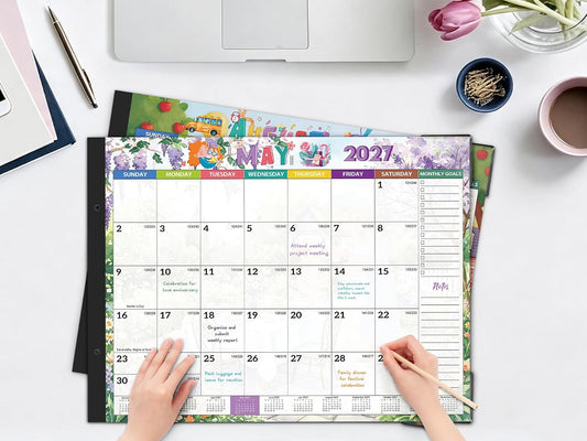 2027 Calendar - 2027 Desk Calendar, 22" x 17", Jan.2027 - Dec.2027