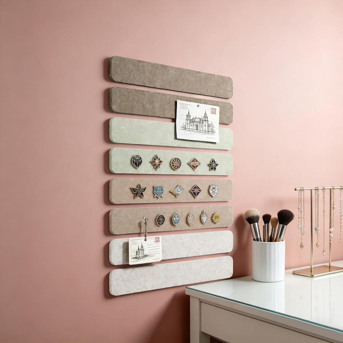 Felt Message Board Creative Note Wall Sticker Memo Decor Board 8 Pack