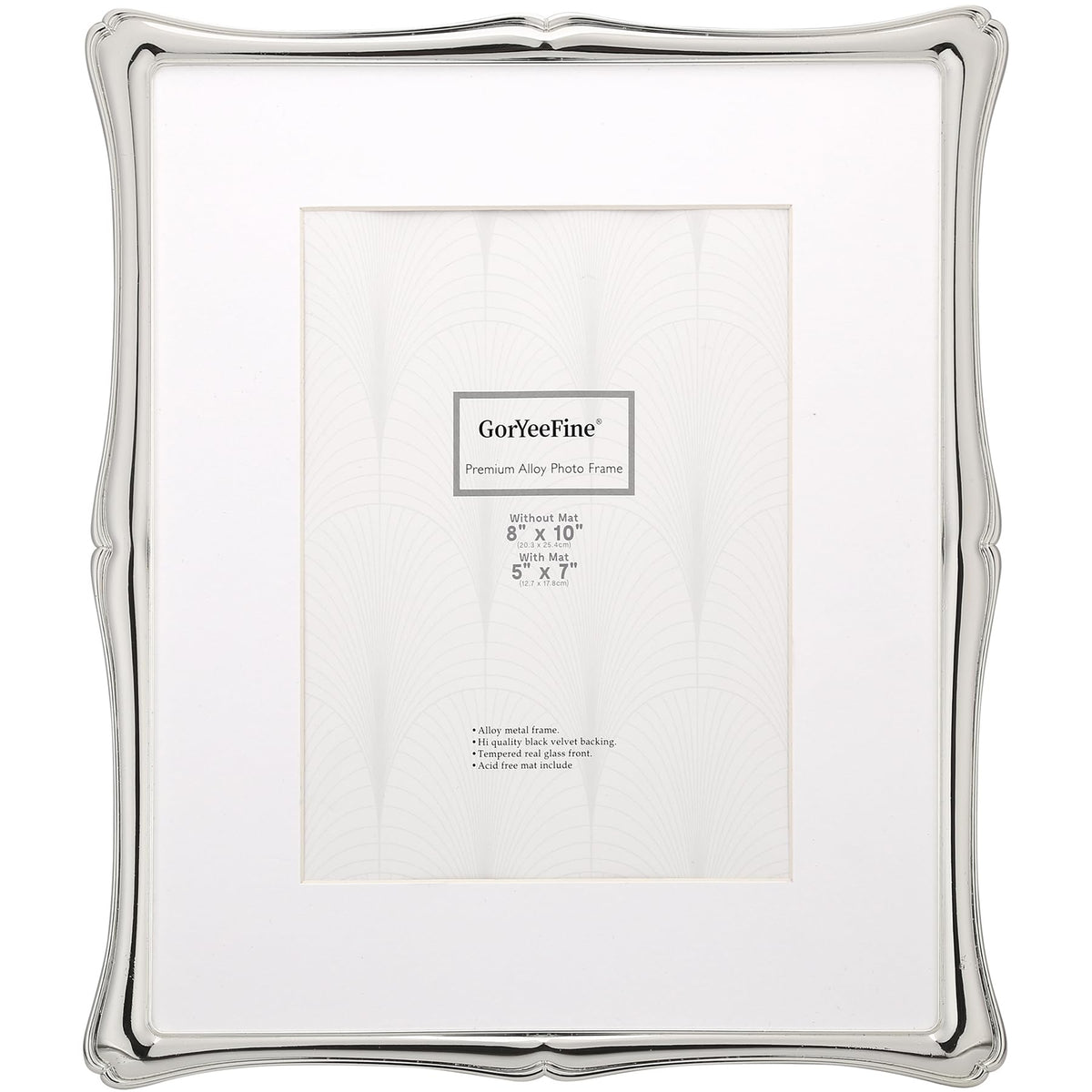 5 x7'' Premium Alloy Gold Photo Frame - Luxury Display Hi End Décor Picture Frames 7x5'' with Velvet Backing,Hi End Décor Metal Frames