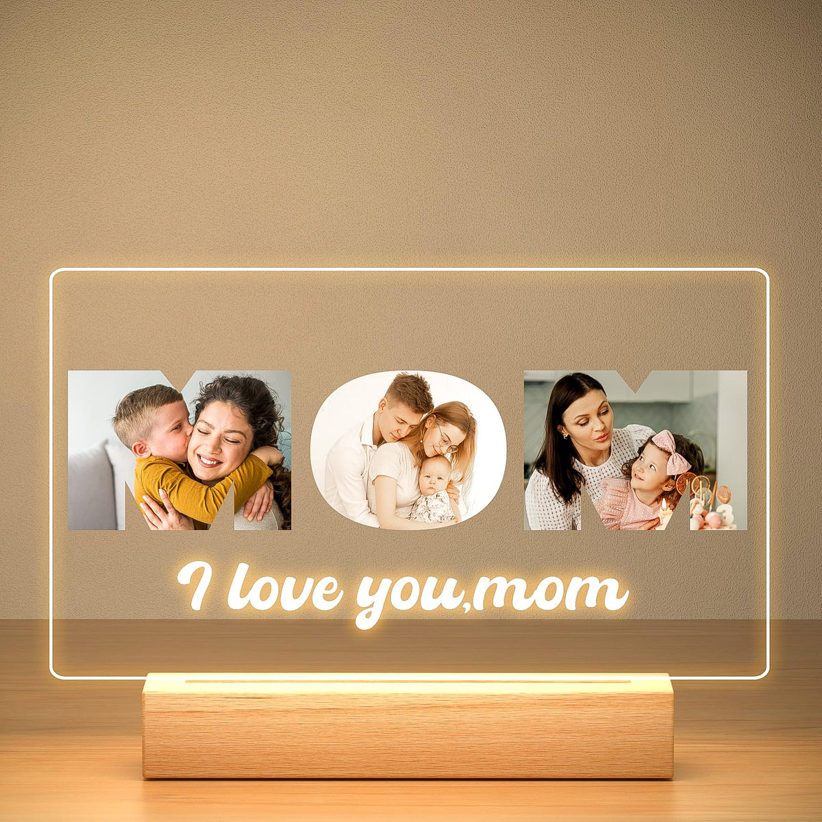 KoxSmar Custom Picture Frame, Personalized Photo Frame, Customized Picture Frames, Personalized Anniversary Birthday Gifts for Women Men Her Him Girlfriend Boyfriend Wife Husband Couple