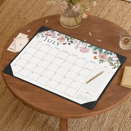 Cabbrix Desk Calendar 2027, Large Desk Pad Calendar 22 x 17" (Black)