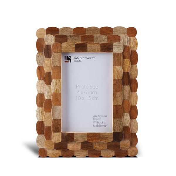 Handicrafts Home Handmade 5x7 Wood Picture Frame Neutral Modern Home Decor