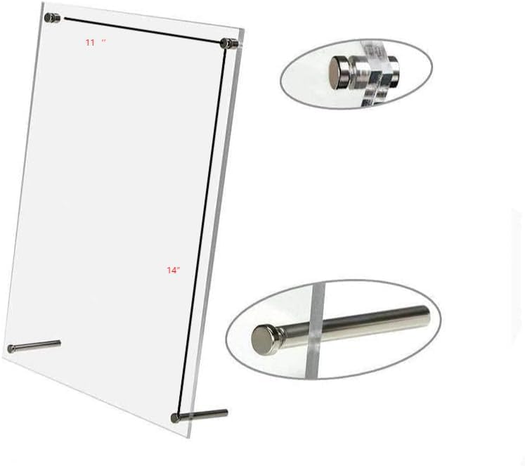 homingyo 11X14 Desktop Photo Frame, Acrylic, Free Standing Display