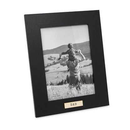Isaac Jacobs 5x7 Wood Sentiments Dad Picture Frame Black (Vertical)
