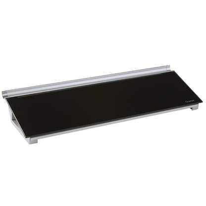 Quartet Glass Dry Erase White Board, Desktop Computer Pad for Notetaking, 18" x 6" Whiteboard, Clean Erase Surface with Storage, 1 Dry Erase Marker, White Surface (GDP186)