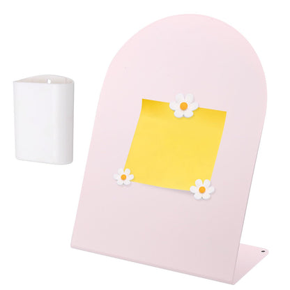 PATIKIL Magnetic Bulletin Board, W/ 3 Flower Magnets&Pen Holder