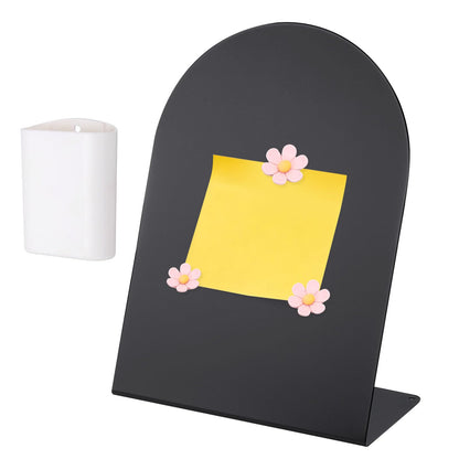 PATIKIL Magnetic Bulletin Board, W/ 3 Flower Magnets&Pen Holder