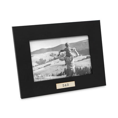 Isaac Jacobs 5x7 Wood Sentiments Dad Picture Frame Black (Vertical)