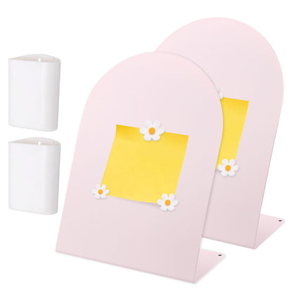 PATIKIL Magnetic Bulletin Board, W/ 3 Flower Magnets&Pen Holder
