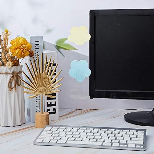 Zonon 4 Pieces Monitor Memo Board for Computer Transparent Acrylic