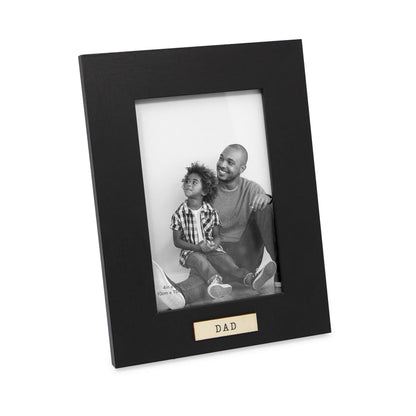 Isaac Jacobs 5x7 Wood Sentiments Dad Picture Frame Black (Vertical)