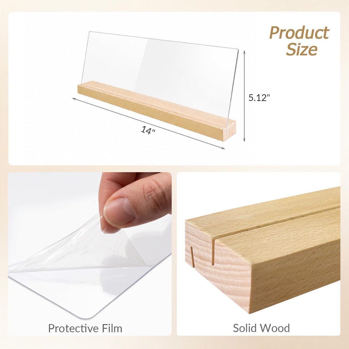 Monitor Memo Board with Removable Design 14"x 5.5" Desktop Sticky Note Holder Message Organizer Under-Screen Sticky Note Organizer Suitable for Office Home Desktop