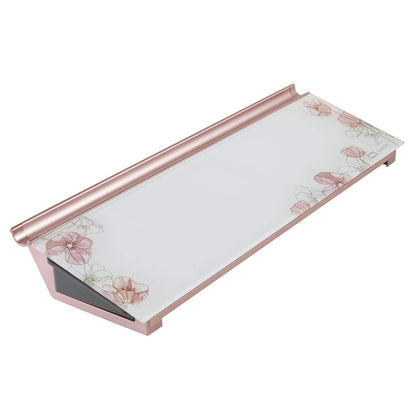 Quartet Glass Dry Erase White Board, Desktop Computer Pad for Notetaking, 18" x 6" Whiteboard, Clean Erase Surface with Storage, 1 Dry Erase Marker, White Surface (GDP186)