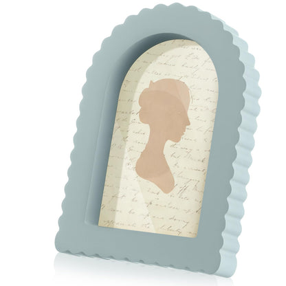 AceOrbit 4x6 Inch Gold Petal Arched Picture Frame Vintage Scalloped
