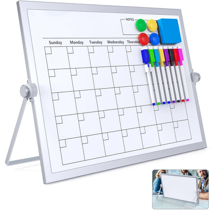 Small Dry Erase White Board,Magnetic Desktop Whiteboard with Stand