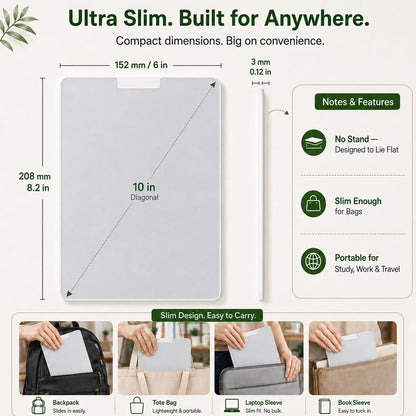 Upgraded Inkless Reusable Writing Tablet, 10" Magnetic Desktop Note Pad