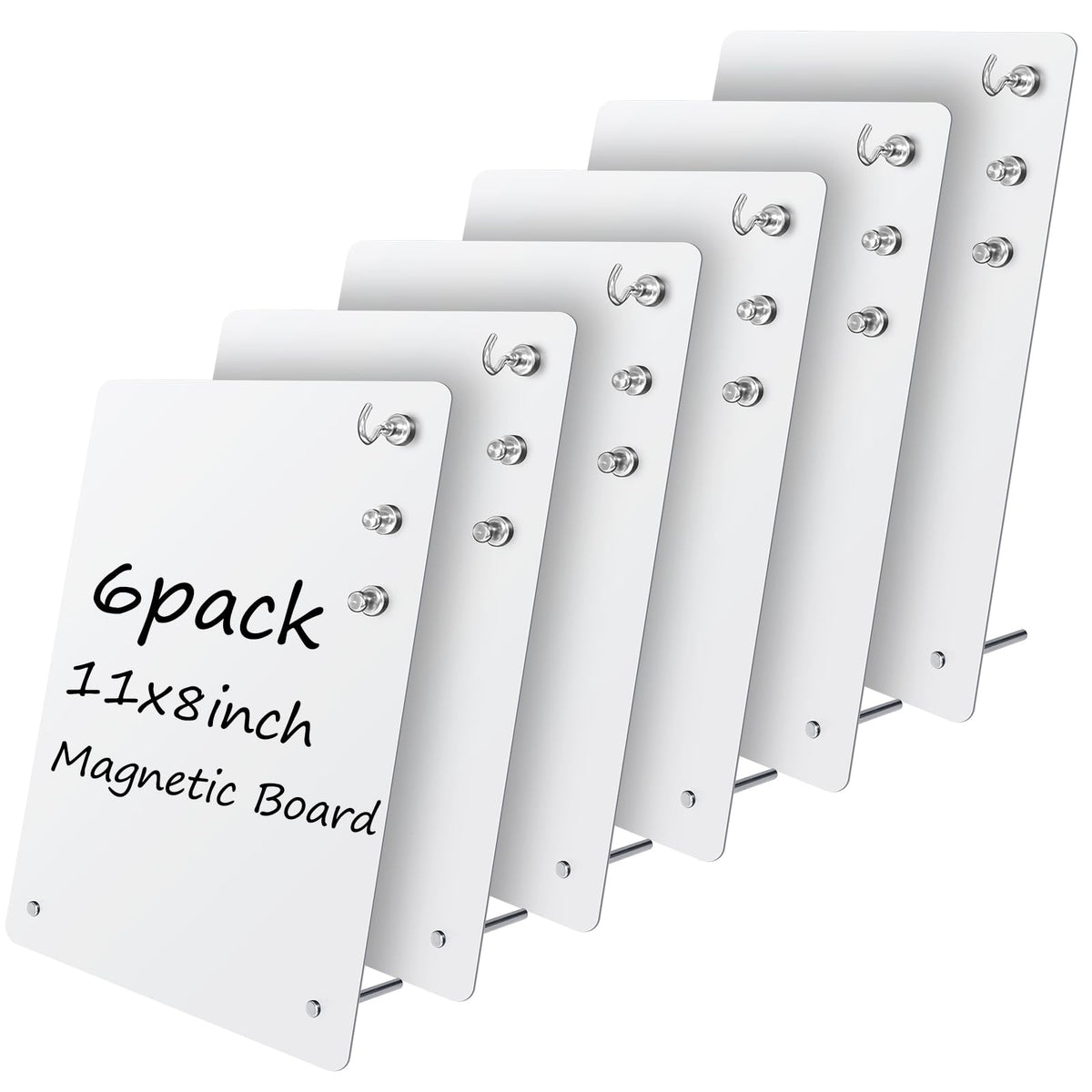 2 Pack Magnetic Board - Black Magnet Display Stand