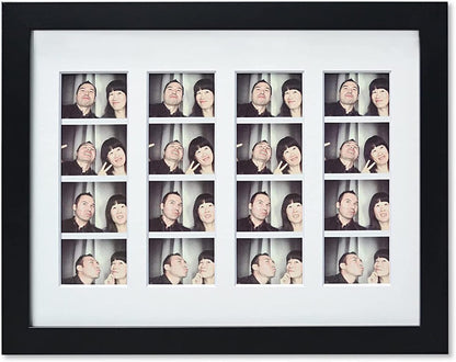 Golden State Art Photo Booth Frame, Black Wood and Real Glass
