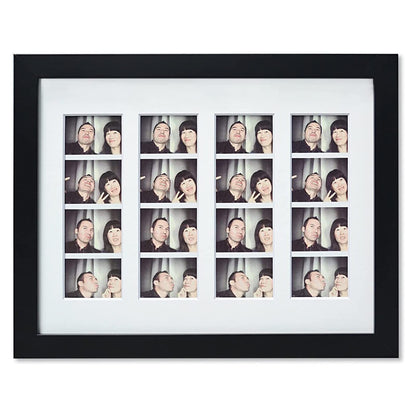 Golden State Art Photo Booth Frame, Black Wood and Real Glass