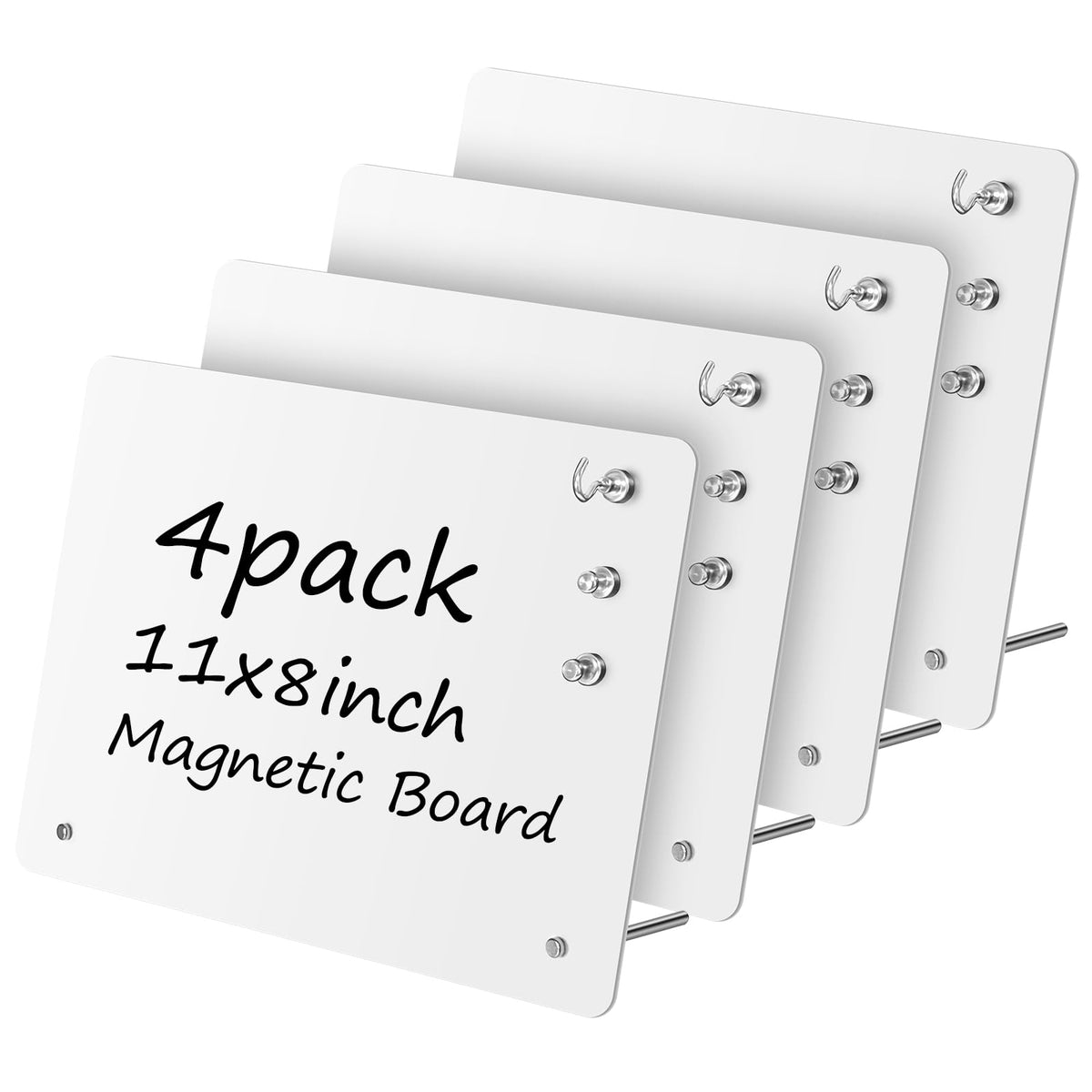 2 Pack Magnetic Board - Black Magnet Display Stand