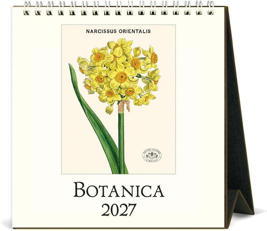 Cavallini 2027 Botanica Easel Desk Calendar, 6x6.5 Inches, 12 Month