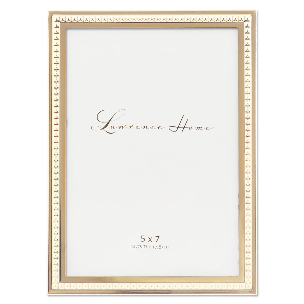 Lawrence Frames Metal Frame, Mini Pyramid, Gold, 4x4 Heart