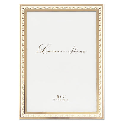 Lawrence Frames Metal Frame, Mini Pyramid, Gold, 4x4 Heart