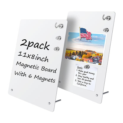 2 Pack Magnetic Board - Black Magnet Display Stand