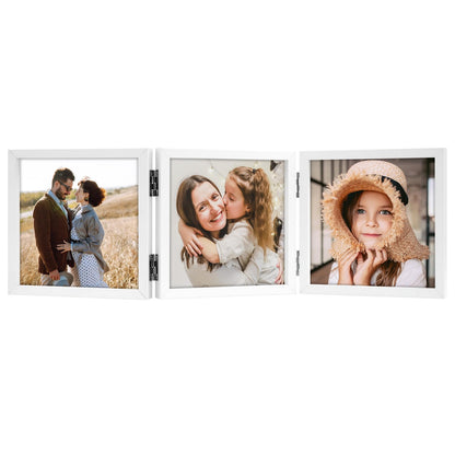 4x6 Triple Picture Frame 3 Picture Frames with Glass Gold