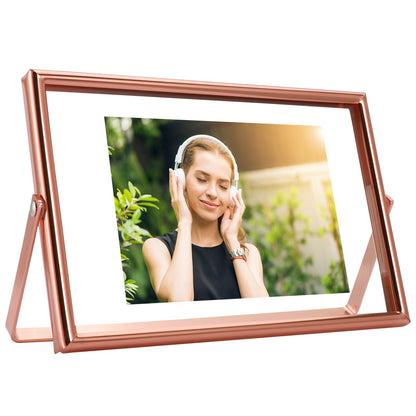 Silver Floating Frame, 4"x6", Horizontal