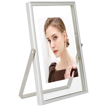 Silver Floating Frame, 4"x6", Horizontal
