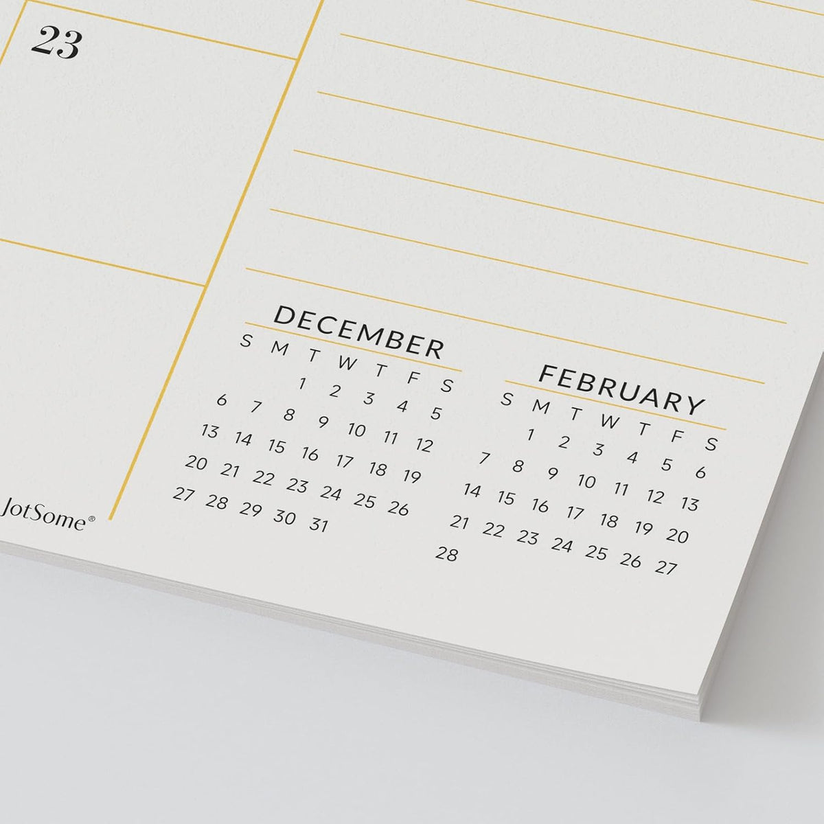 Jotsome Large Desk Calendar 2026-2027, Desktop Calendar