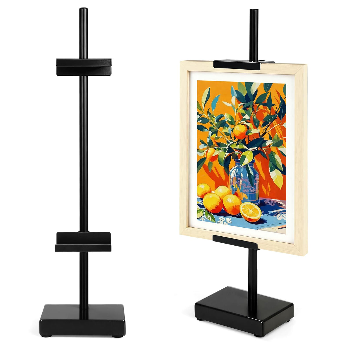 Adjustable Tabletop Easel Stand, Black 17" H Easels for Display