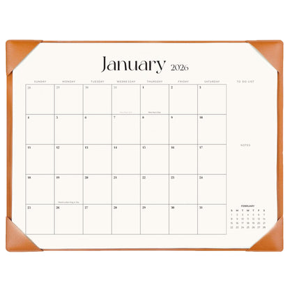 Large Desk Calendar 2026-2027 with Desk Mat, Desktop Calendar 18 Monthly Runs from January 2026 to June 2027, Desk Pad Calendar 22 x 17 Inch Perfect for Planning, Organizing, and Scheduling Your Life (Black)