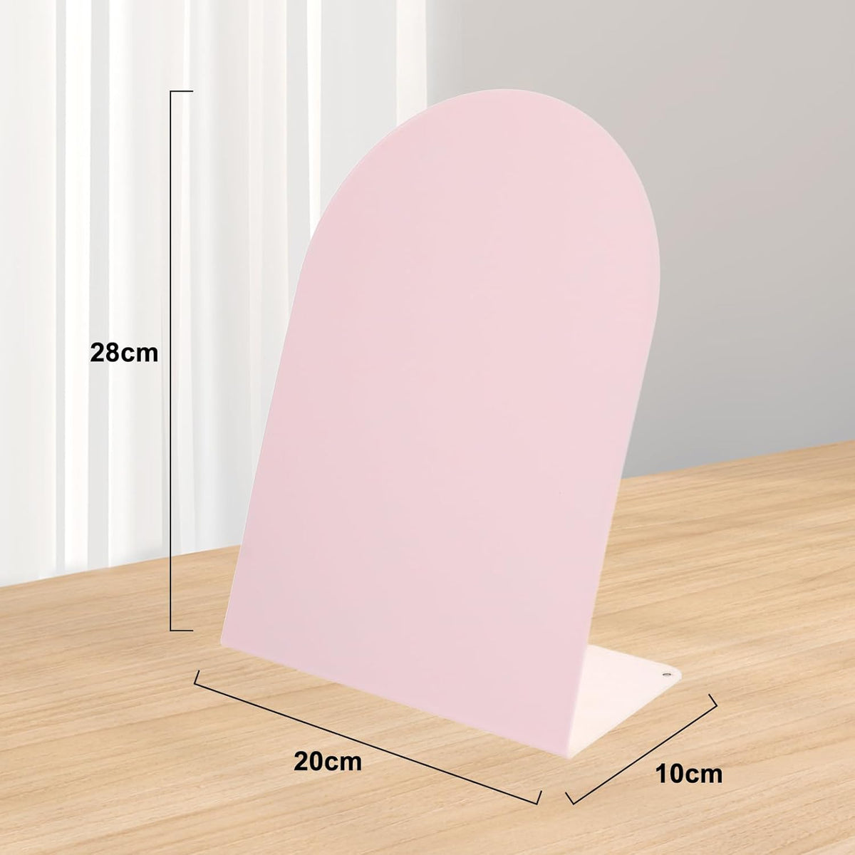 FLWAL 2 Pack Magnetic Bulletin Board, Metal Desktop Board with Bracket