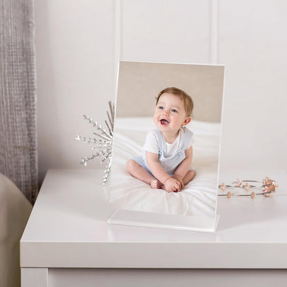 Lechay 8 Pcs 4x6 Inch Clear Acrylic Photo Frame Scratch-Resistant & Multi-Scene Styling Frame Display Pictures for Home,School,office Clear Memories