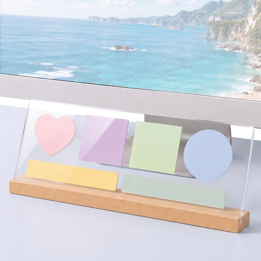 Monitor Memo Board with Removable Design 14"x 5.5" Desktop Sticky Note Holder Message Organizer Under-Screen Sticky Note Organizer Suitable for Office Home Desktop
