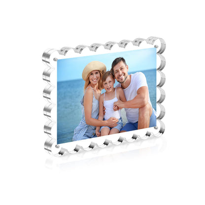 HOUSE DAY 3Pack Acrylic Picture Frame 5x7,Double Sided for Tabletop Display