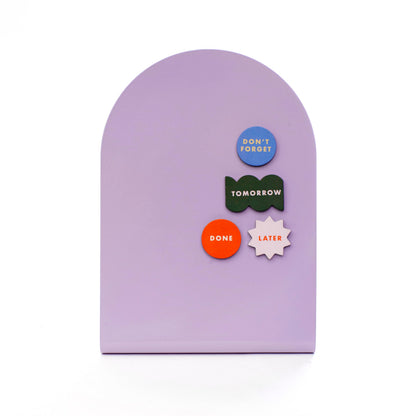 Kikkerland Inkerie Purple Magnetic Memo Board