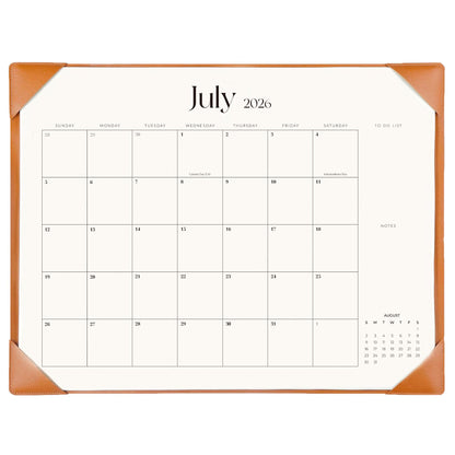 Desk Calendar 2026-2027 with Desk Mat – 22" x 17" Large Desk Pad Calendar Runs from July 2026 to December 2027, Office Supplies Desktop Monthly Calendar for Home & Office