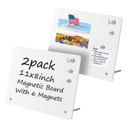 2 Pack Magnetic Board - Black Magnet Display Stand