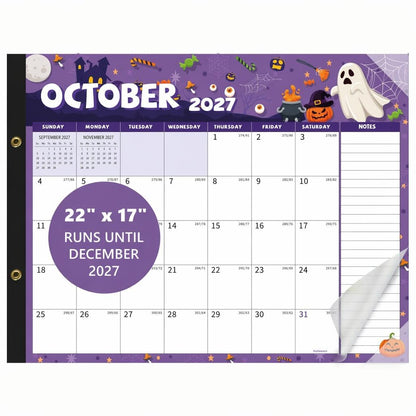 Desk Calendar 2026-2027 with Desk Mat, 18-Month Large 22" x 17" Desk Pad Calendar from Jul 2026 to Dec 2027, Seasonal Theme Desktop Monthly Calendar for Home Office School