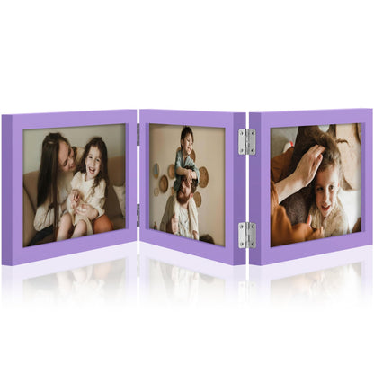 decorUhome Black Triple 4x6 Picture Frame Vertical