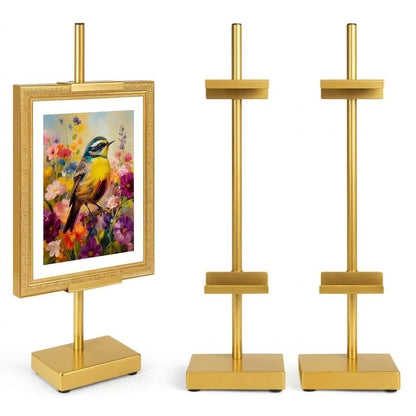 Adjustable Tabletop Easel Stand, Black 17" H Easels for Display